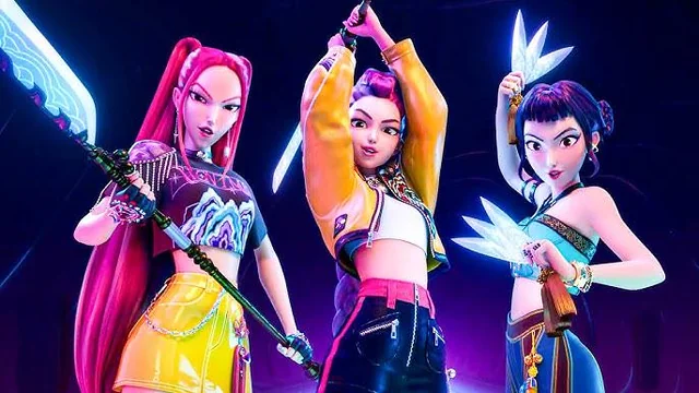 Groupe HUNTR/X K-Pop - Rumi, Mira et Zoey
